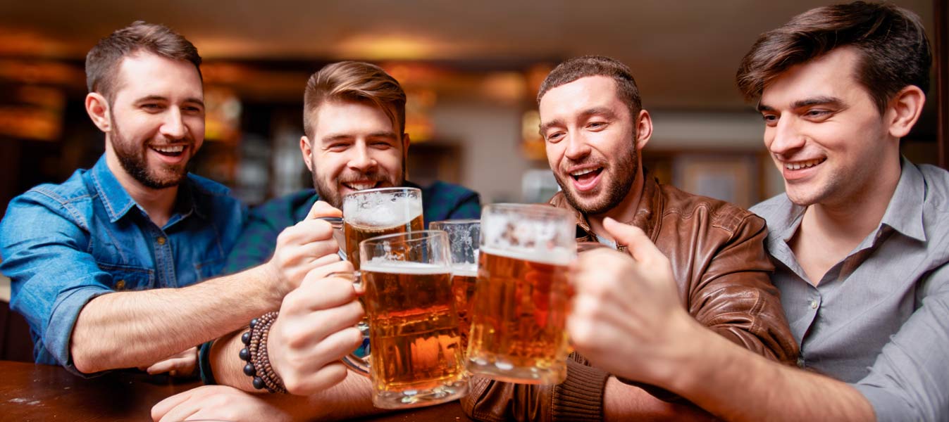 men in a pub